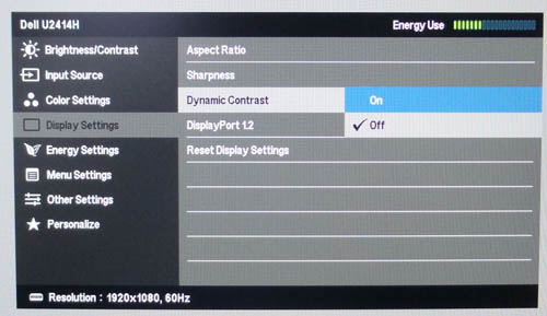 Dell U2414H Review TFTCentral