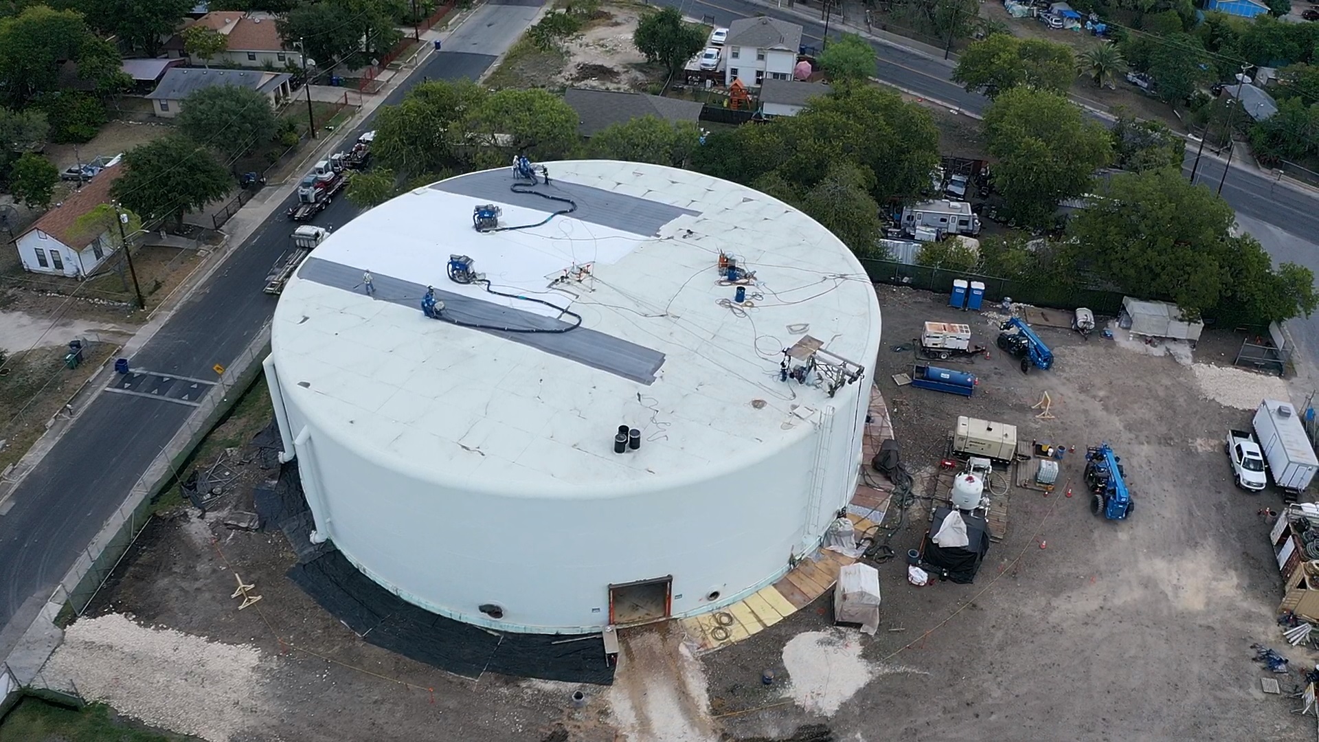 Blastco is completing the Structural Repairs and Recoating of this 3