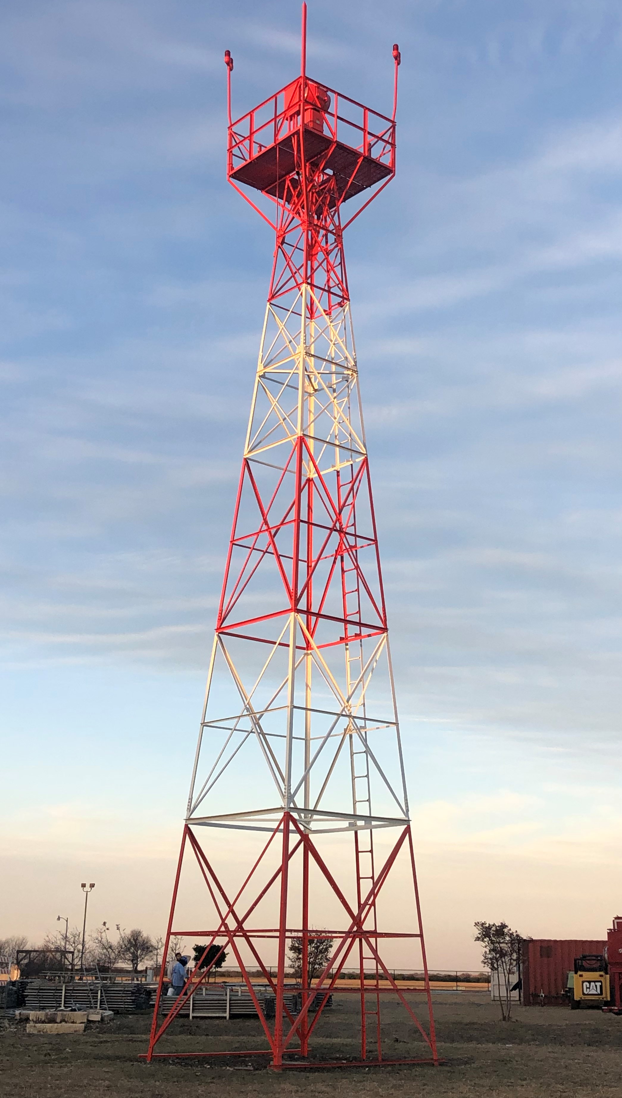 Blastco Completed the Blasting and Coating of this Beacon Tower in Texas