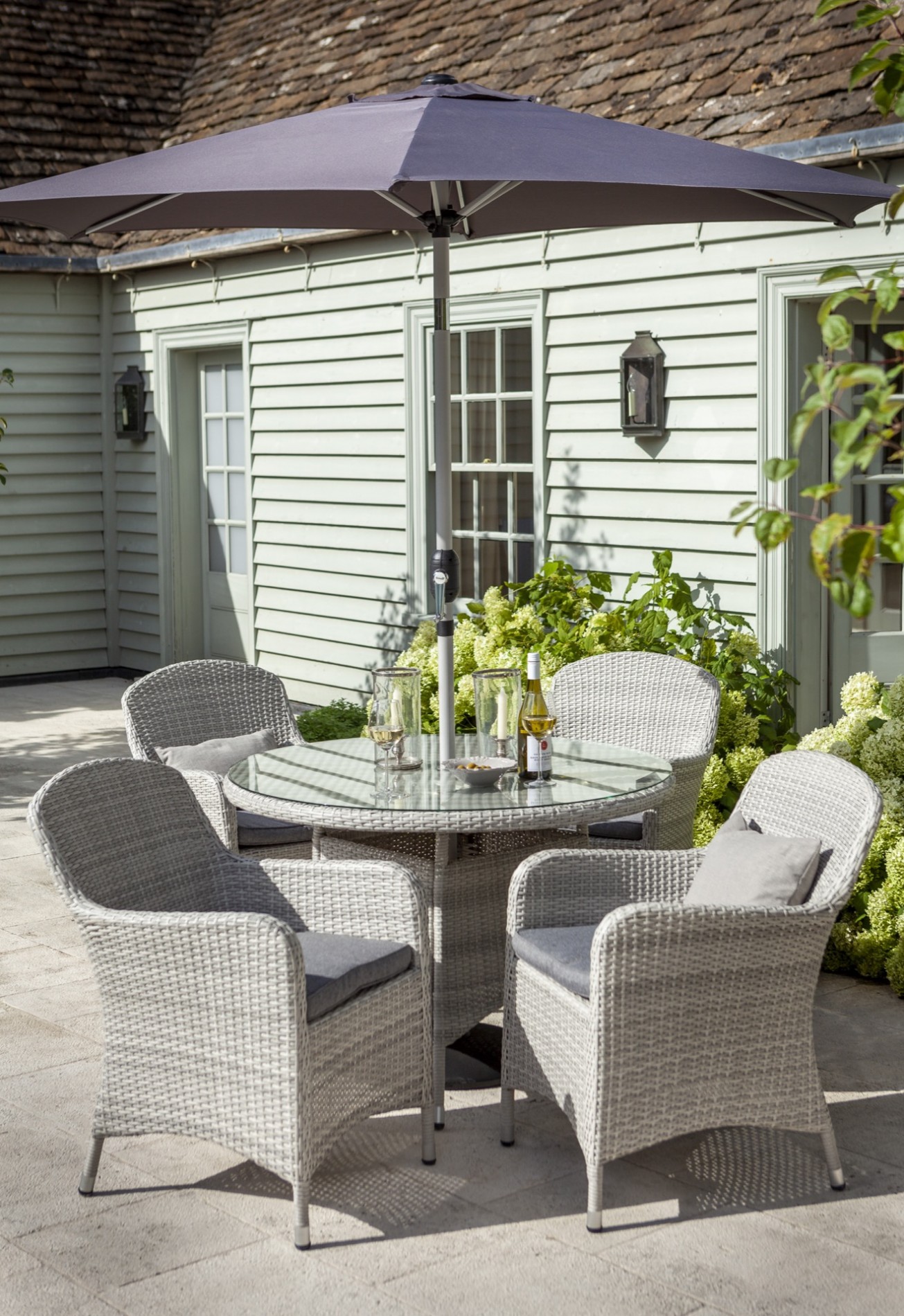 Hartman Hartman Curve 4 Seat Round Garden Furniture Set Rattan Garden