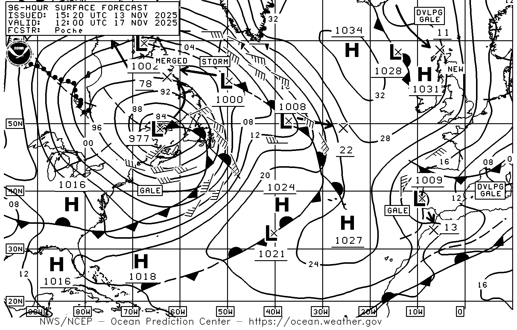 Weather Madness All the Weather All the Time! Northwest Atlantic Charts