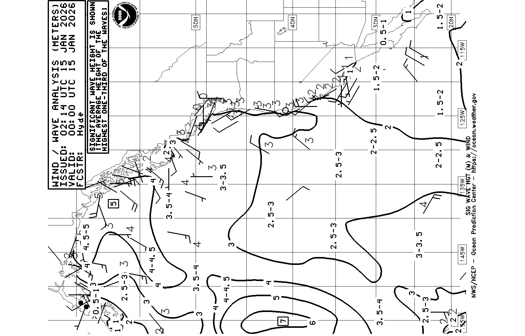 Radiofax Charts Pt. Reyes, CA