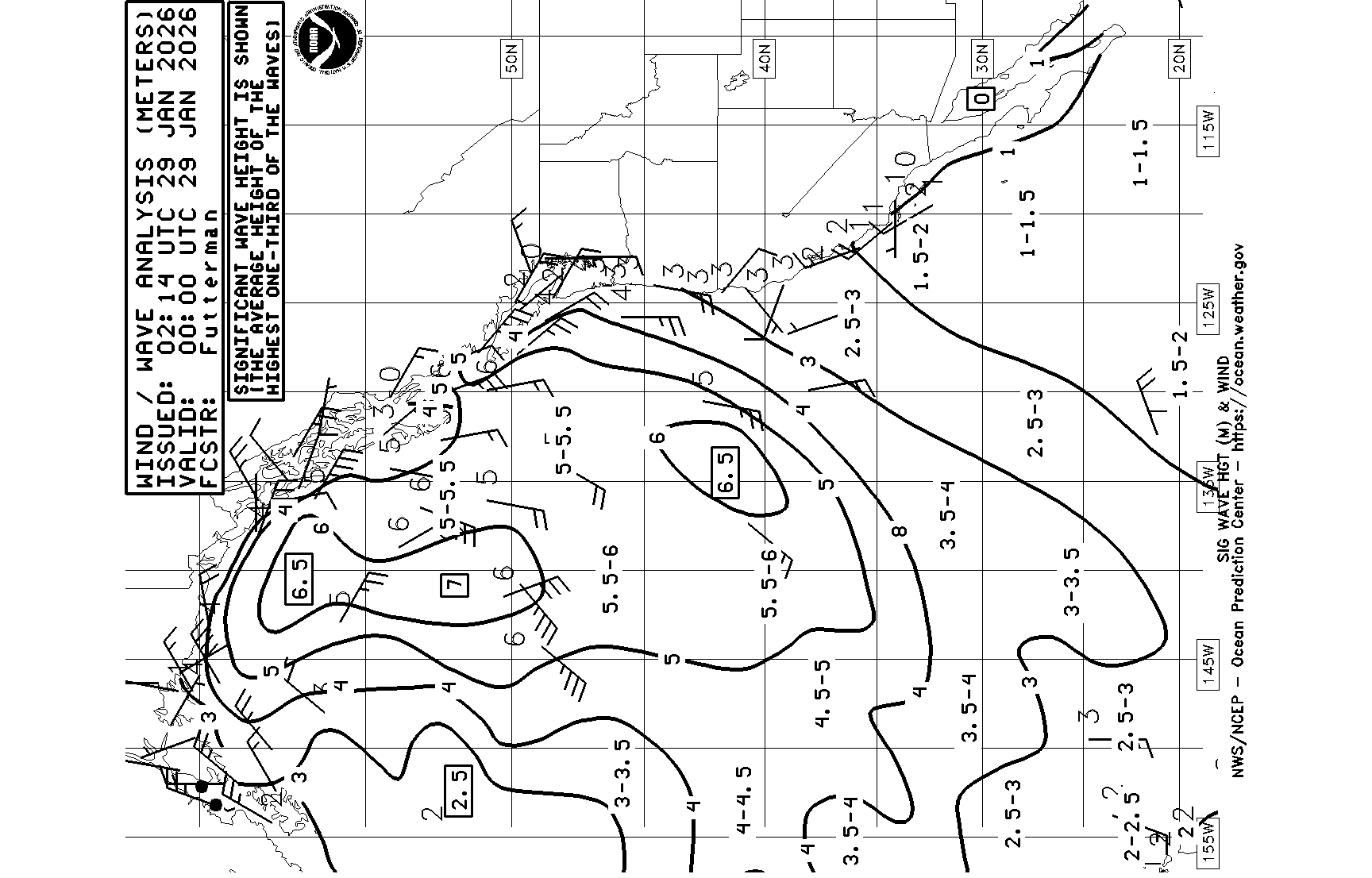 Radiofax Charts Pt. Reyes, CA