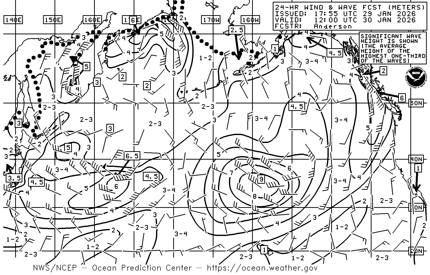 Radiofax Charts Pt. Reyes, CA