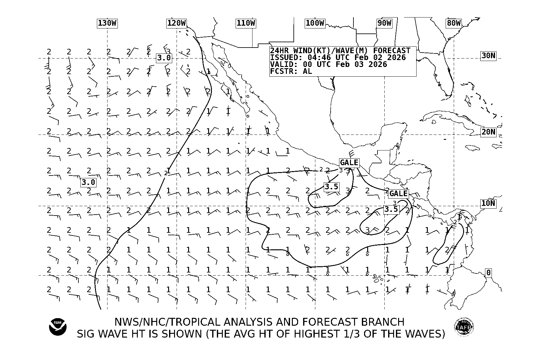 Radiofax Charts Pt. Reyes, CA