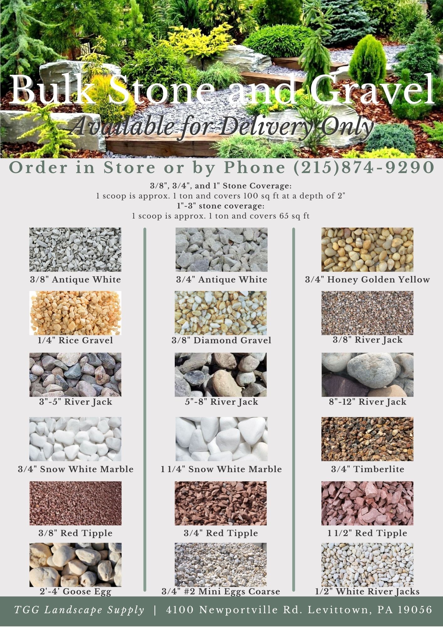 Bulk Material & Calculator TGG Landscape Supply