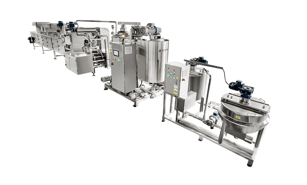 Automatic hard candy and lollipop candy depositing line TG Machine