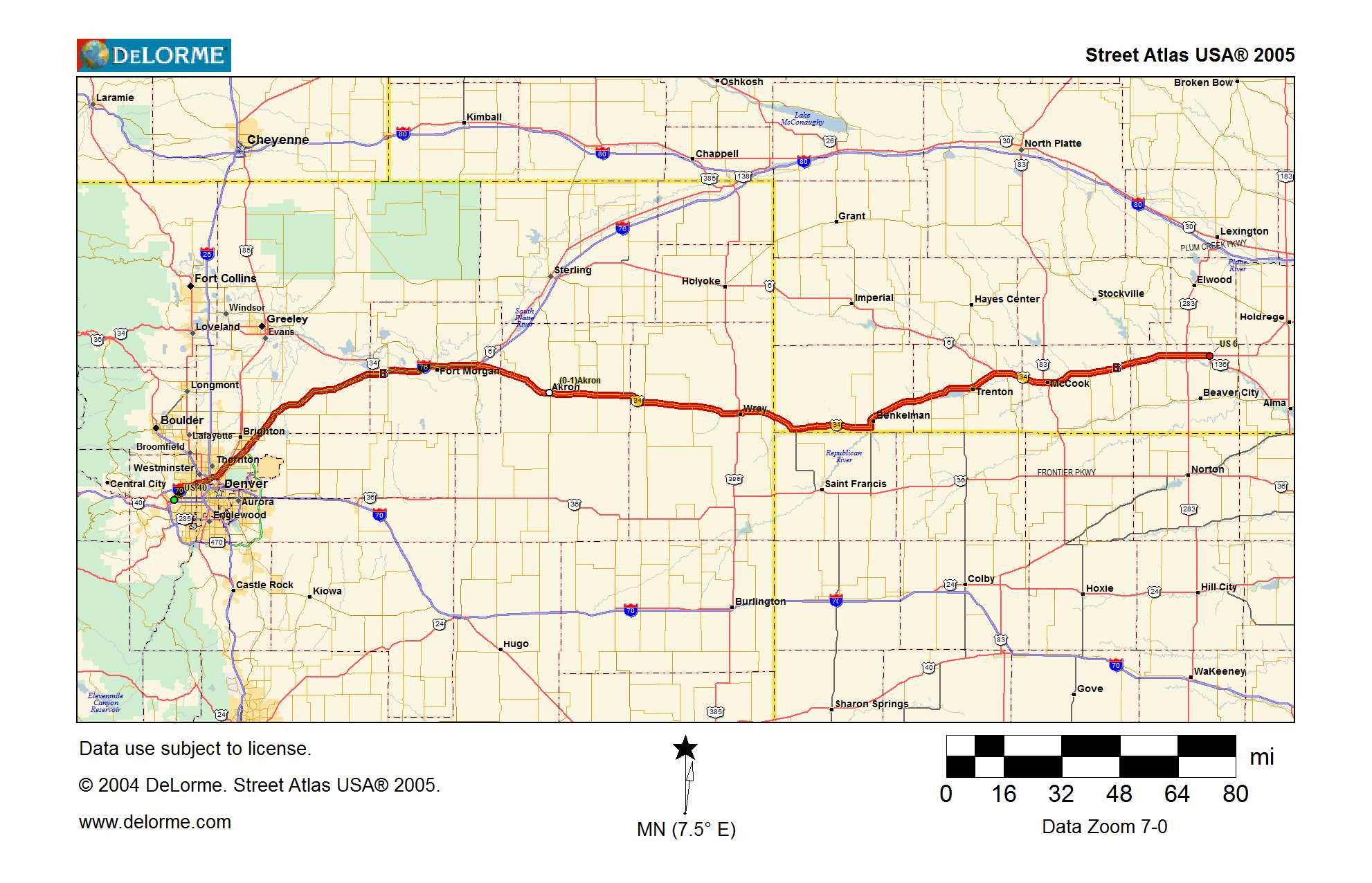 Map Of Eastern Colorado Map 11 – Eastern Colorado | Traveling The Lincoln Highway