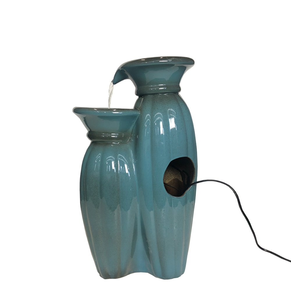 Triple Ceramic Vase Water Fountain Water Feature MZ12577BC TGOP