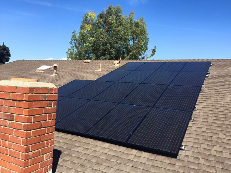 Composition Shingle Roof Solar System Project by T & G Roofing and