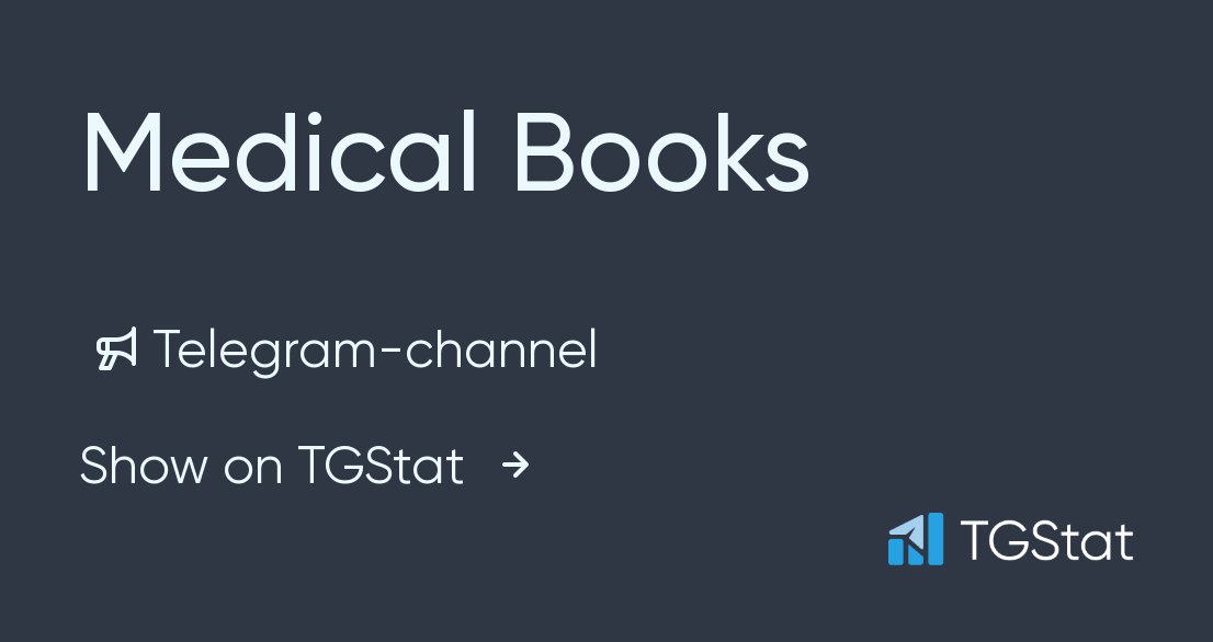 Telegram channel "Medical Books" — medical_books_pdfs — TGStat