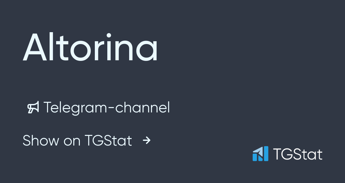 Telegram channel "Altorina" — altorinaart — TGStat