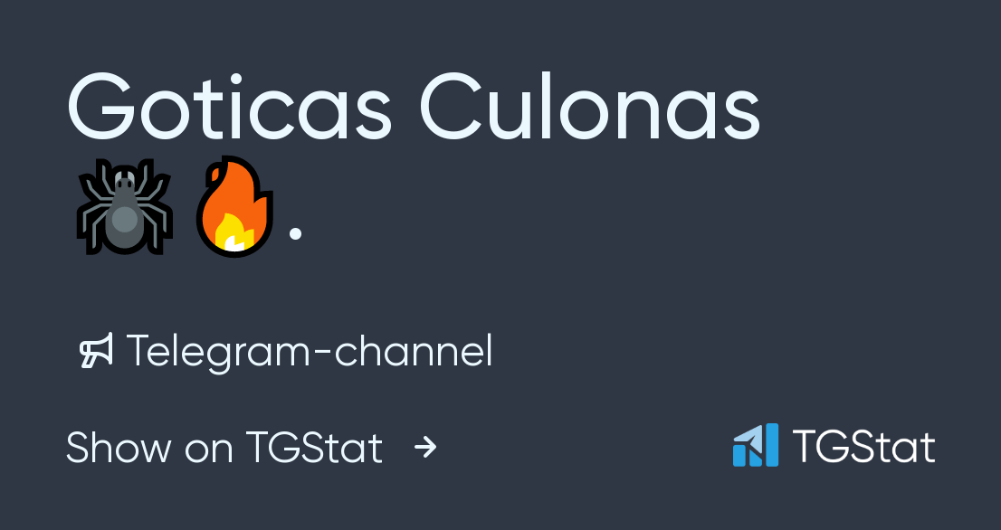 Telegram channel "Goticas Culonas 🕷🔥." — @GoticasCulona — TGStat