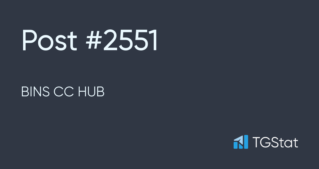 Post 2551 — BINS CC HUB (BINSCCHUB)
