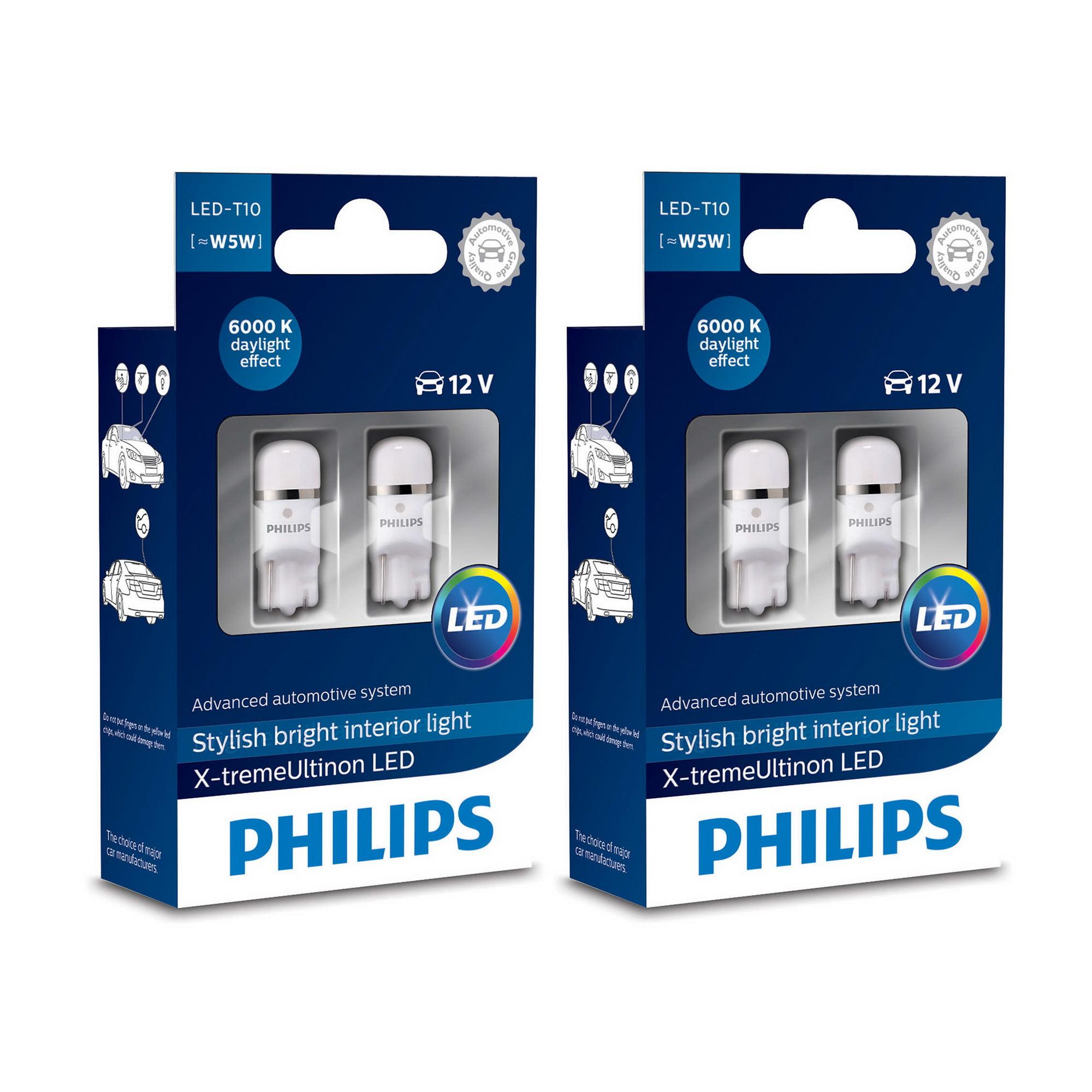 ราคา Philips T10 Xtreme Ultinon LED 6000K (4 หลอด) Solis Auto Parts