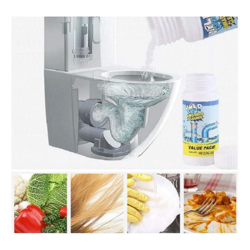 wild tornado sink & drain cleaner ผงสลายละลายไขมันอุตตันในท่อน้ำ Lazada.co.th