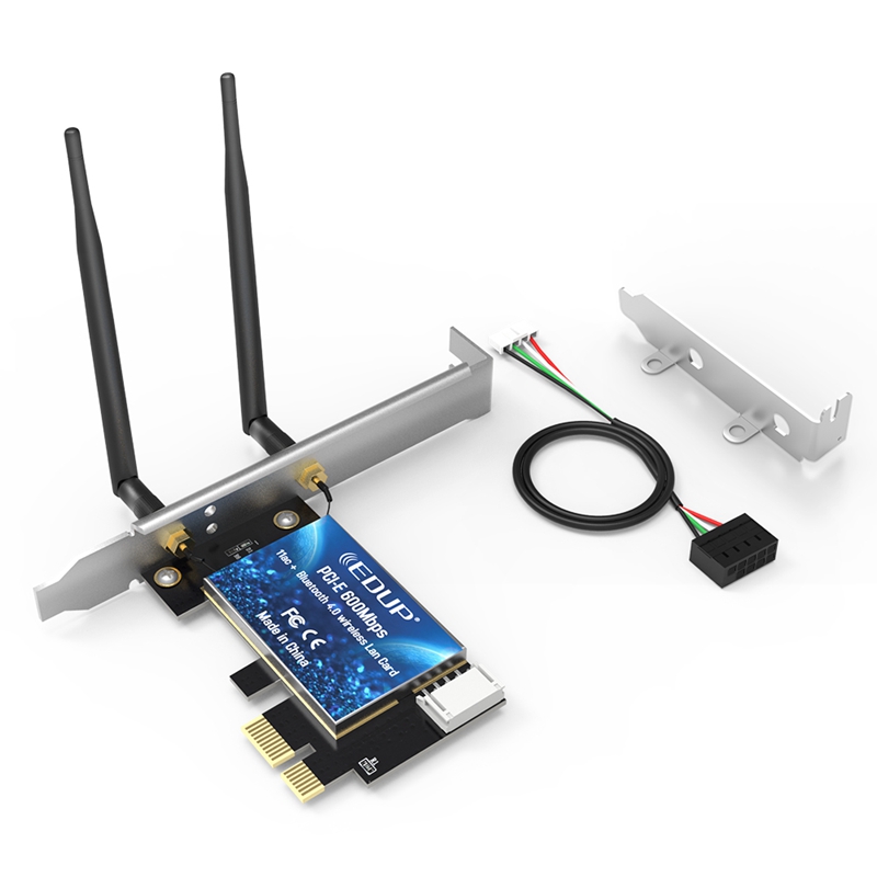 EDUP PCIE 600Mbps WiFi Card Bluetooth 4.0 Adapter 2.4GHz/5GHz Dual