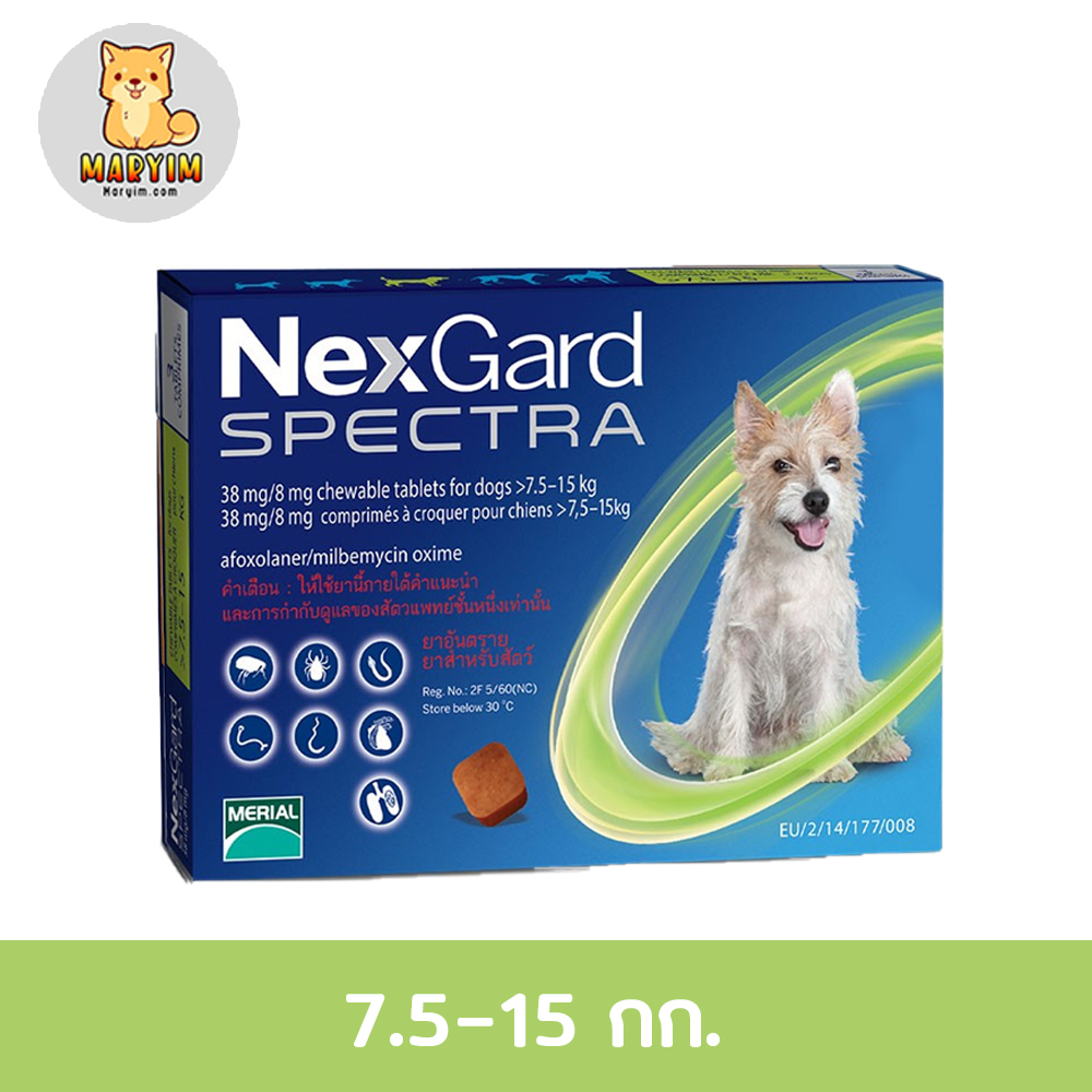 รีวิว Nexgard Spectra Dog Kill Tick & Flea กำจัดเห็บ หมัด แบบทาน นาน 1