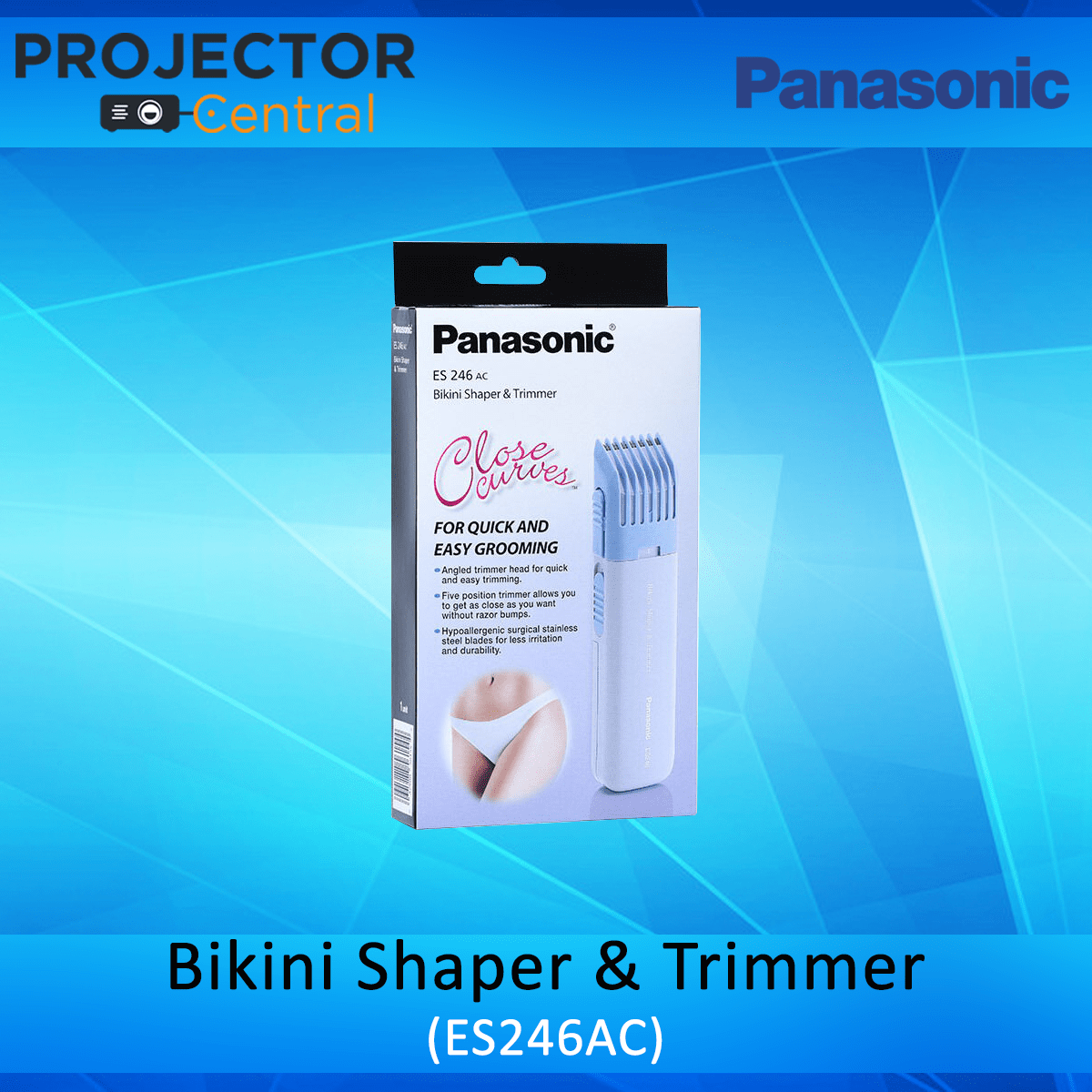 Panasonic Bikini Shaper and Trimmer for Women ES246AC, Compact