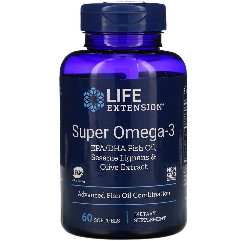NEW พร้อมส่ง Life Extension Omega Foundations Super Omega3 60120240