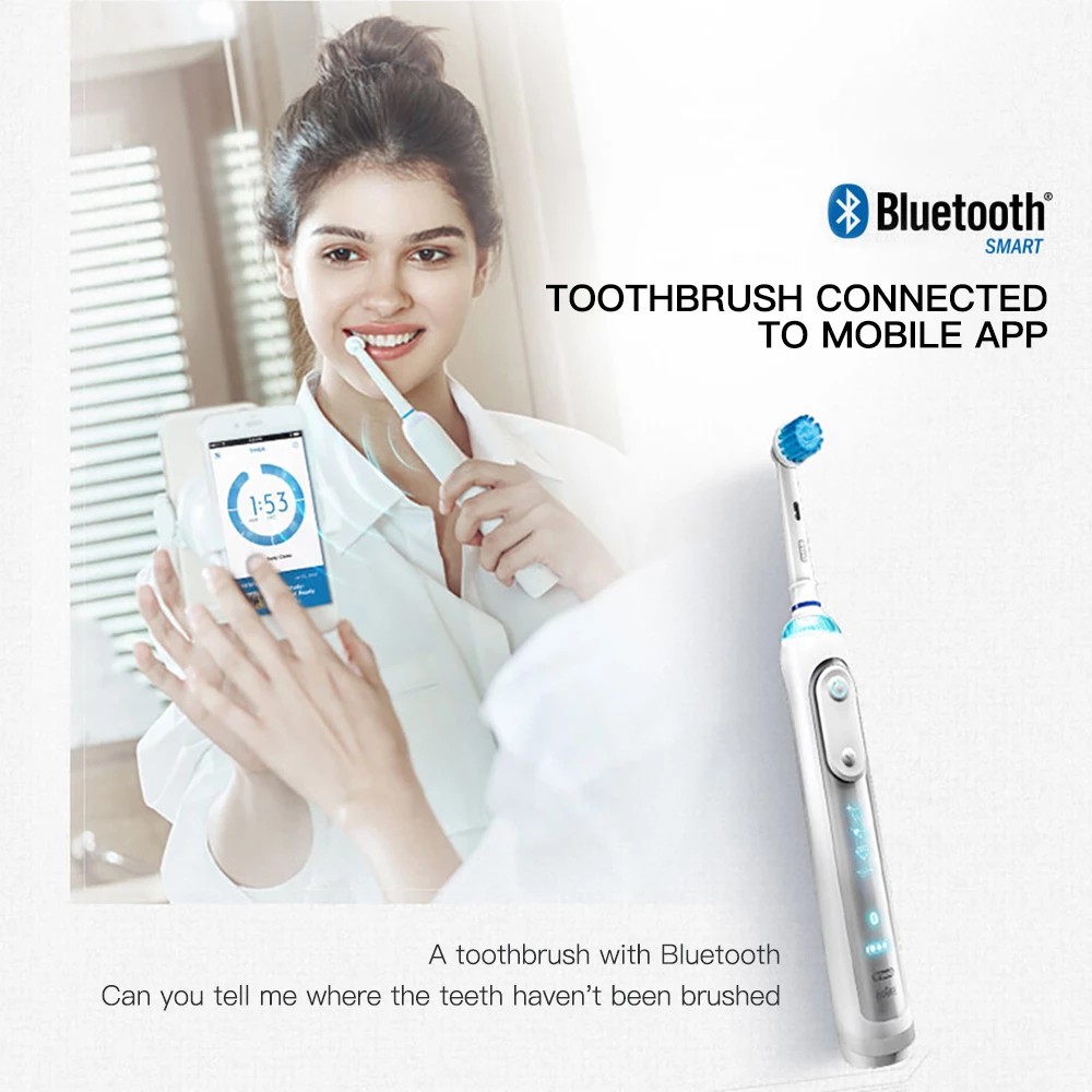 OralB Genius 9000 Electric Toothbrush with Gum Care Floss Action