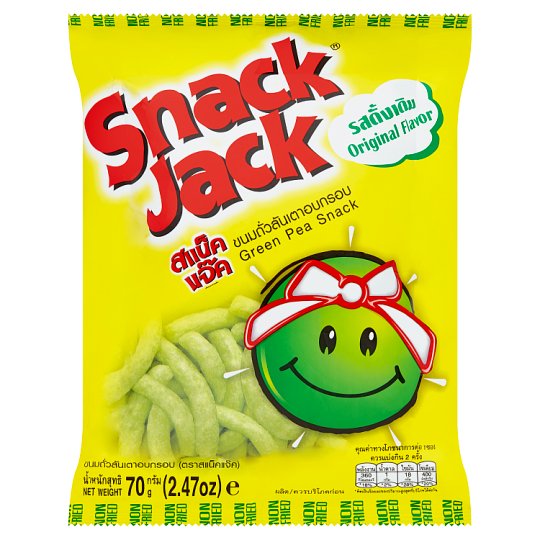 Snack Jack Original Flavour Green Pea Snack From Thailand 70 Grams