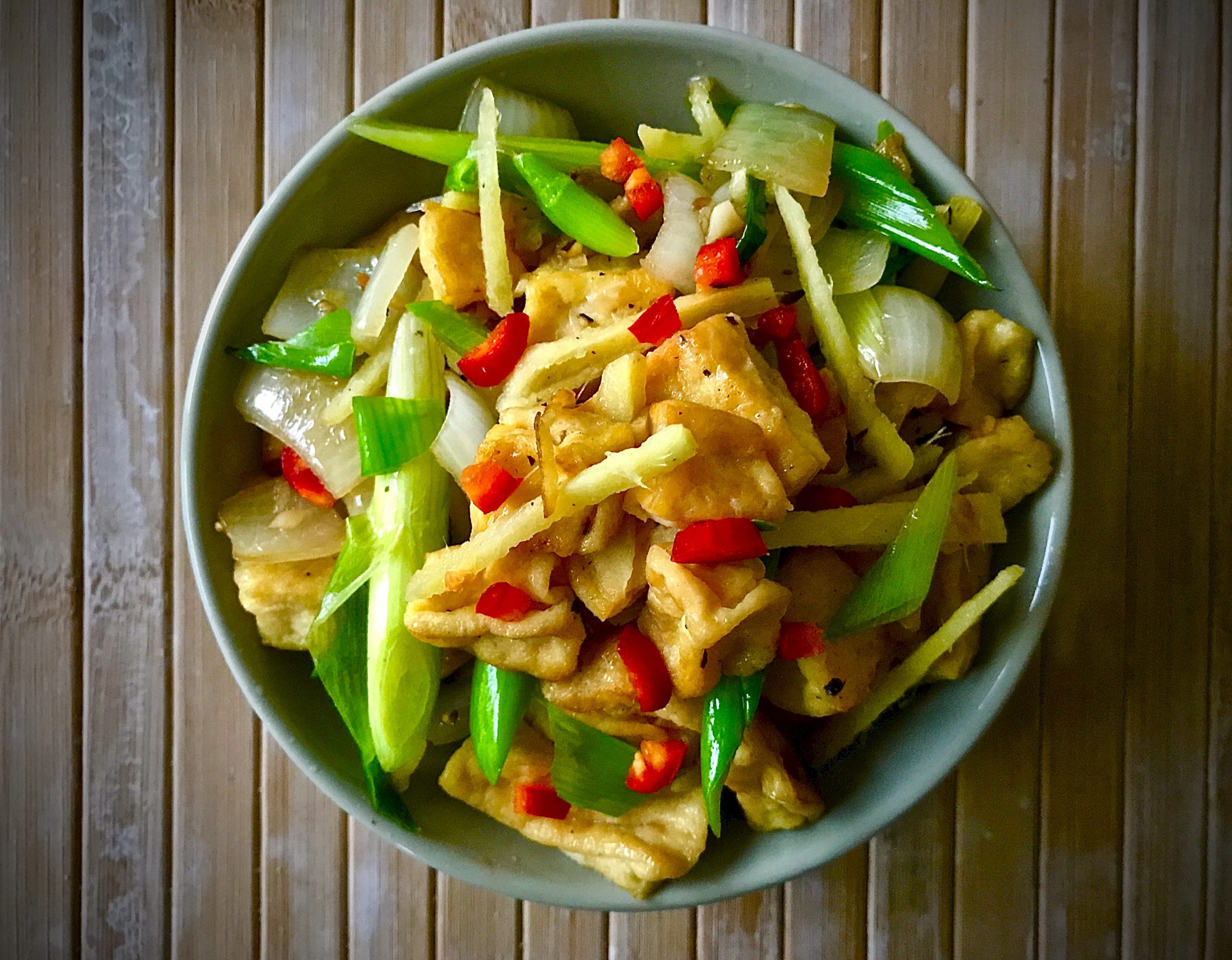 Thai Food Made Easy TOFU WITH GINGER AND SPRING ONION (VEGAN)