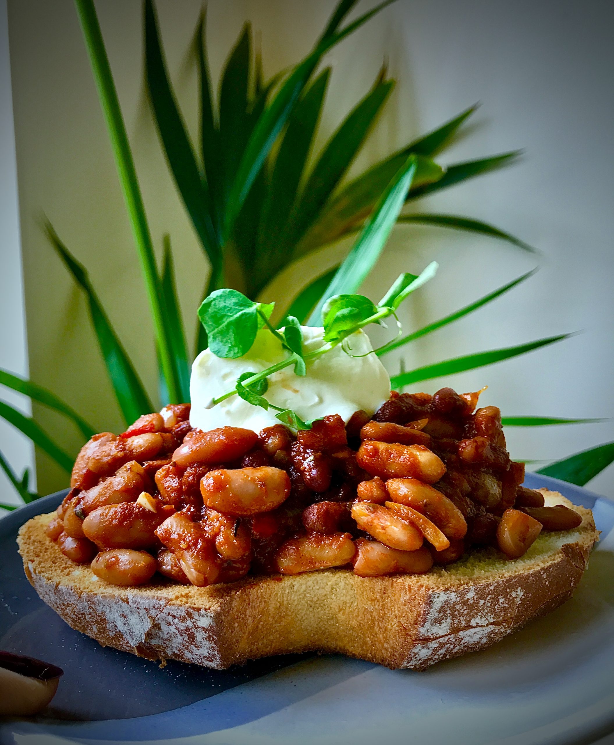 Thai Food Made Easy SPICY BEANS ON TOAST (VEGAN)