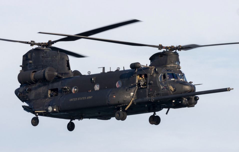 The American Army's largest and fastest helicopter is the CH47 Chinook.