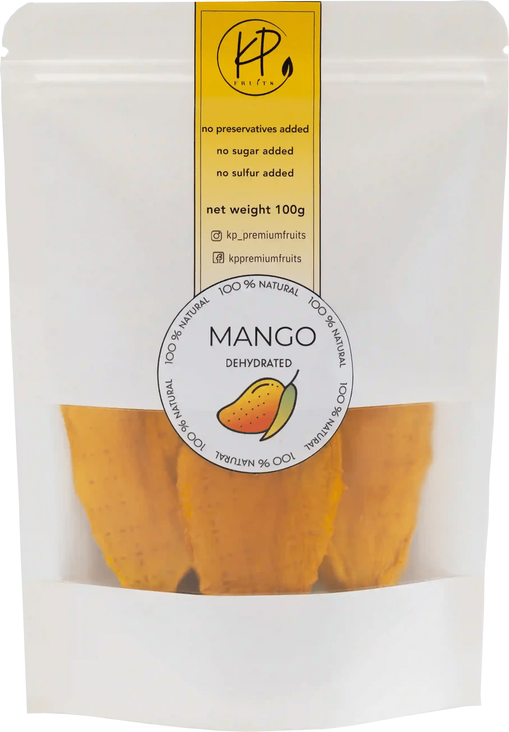 Dried mango. No sugar added, no preservatives. 100 healthy snacks