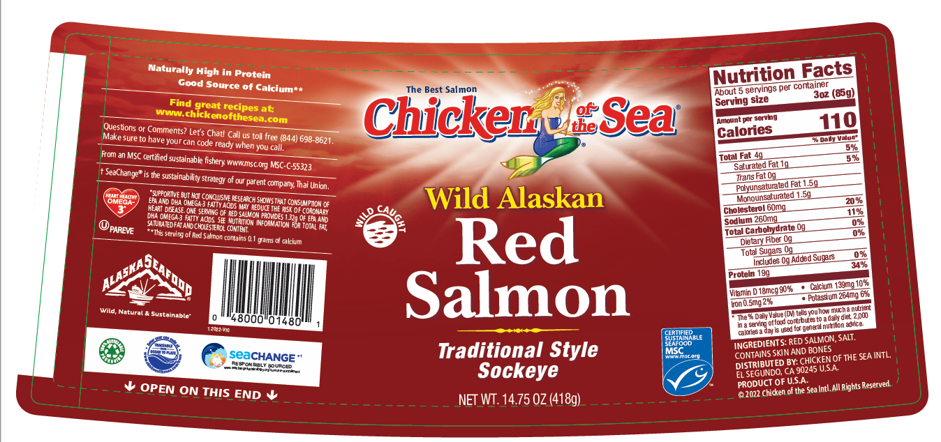 Pink & Red Salmon Cans (Traditional, Wild Catch & Skinless/Boneless) REBRANDED LABELS 2023