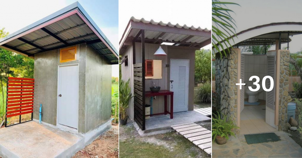 30 Inspiring Outdoor Toilet Design Ideas