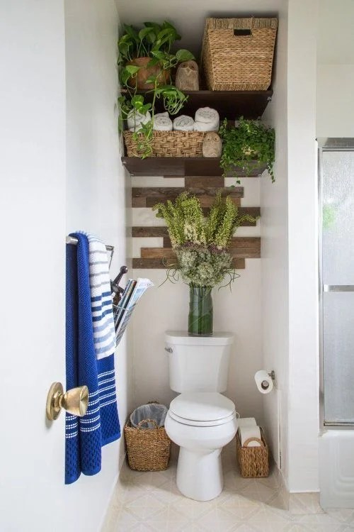 26 Beautıful Bathroom Plant Shelf Ideas