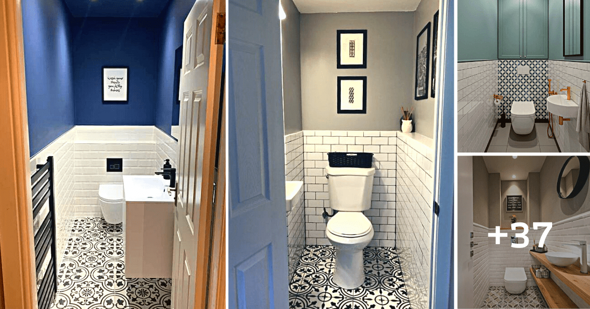 37 Beautiful "Half Tiled Bathroom" Ideas and Designs