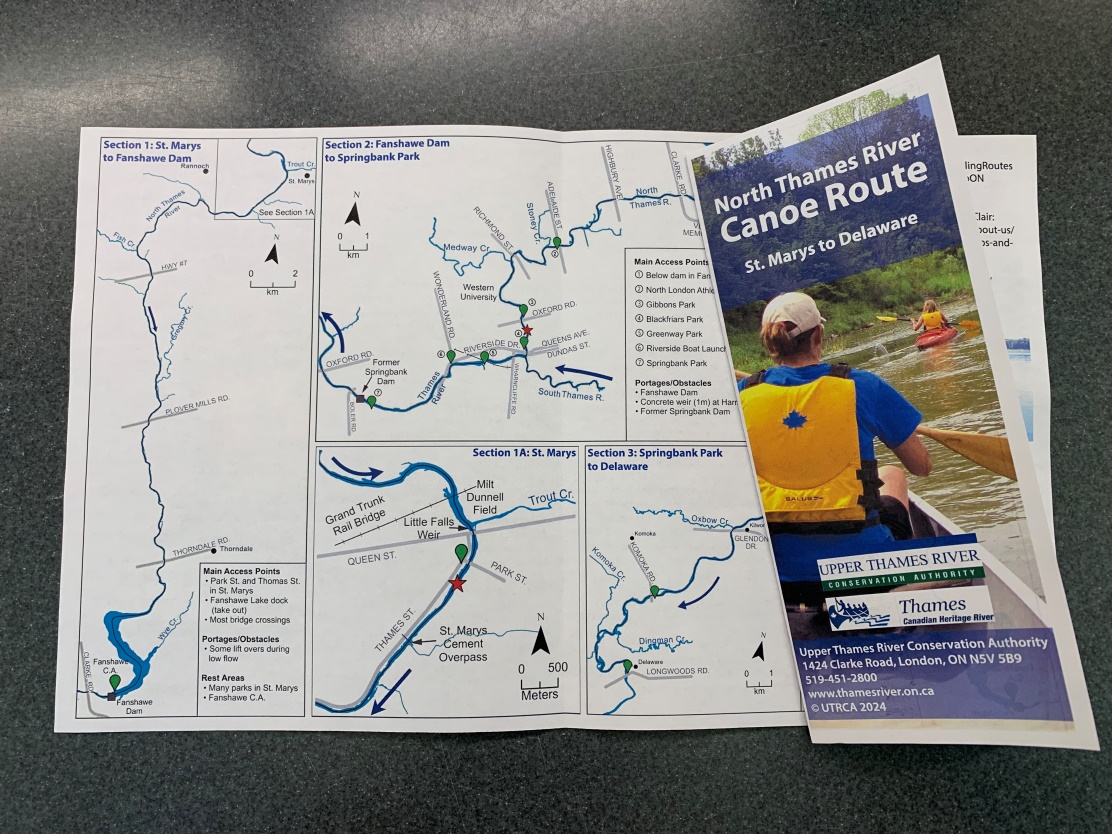 North Thames River Canoe Route Brochure Updated in Time for Paddling