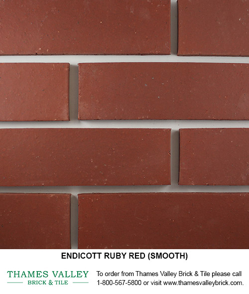 Ruby Red Endicott Face Brick Thames Valley Brick & Tile