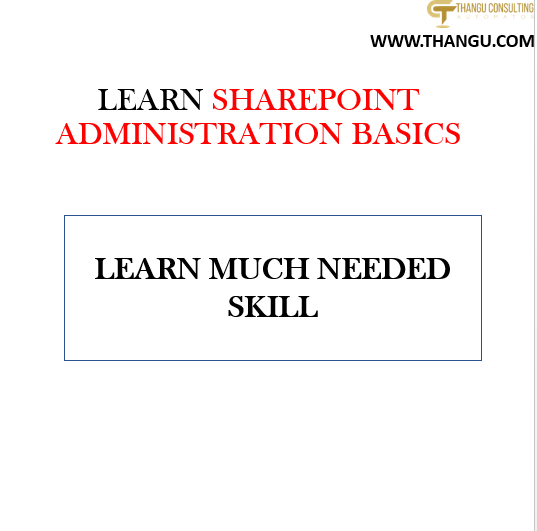 Thangu Academy SharePoint Admin