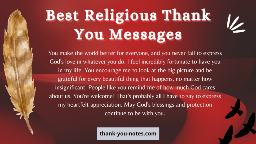 Awasome Religious Thank You Messages 2022 31 Best Religious Thank You Messages And Quotes - The Thank You Notes Blog