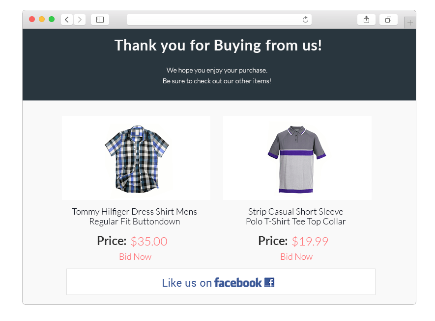 Cross Selling Thank You Emails
