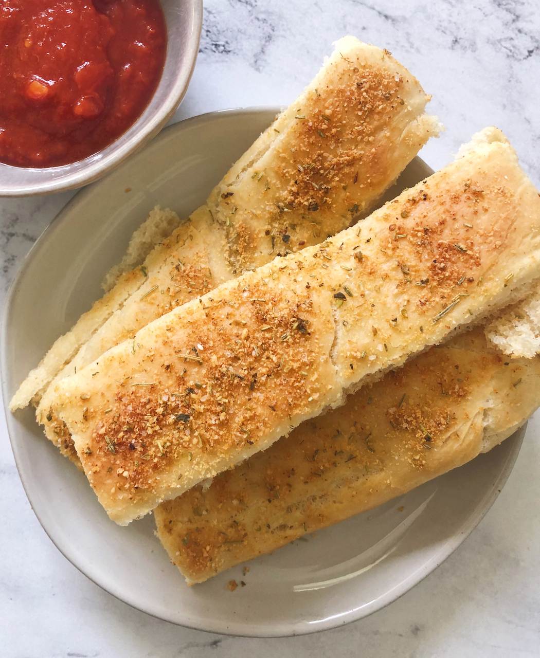 Parmesan Seasoned Breadsticks That Bread Lady