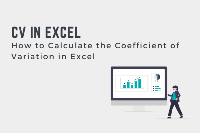 How to Calculate the Coefficient of Variation in Excel That Excel Site