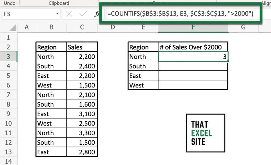 Excel COUNTIFS() How to Count Cells with Multiple Criteria That