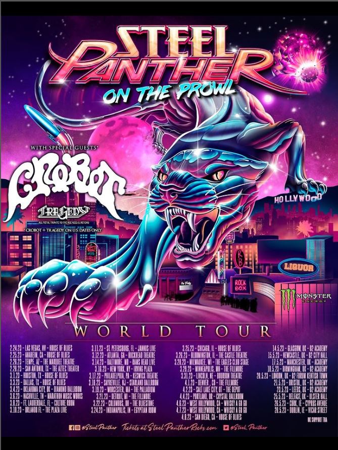 Steel Panther Announce On The Prowl World Tour With New Single '1987'