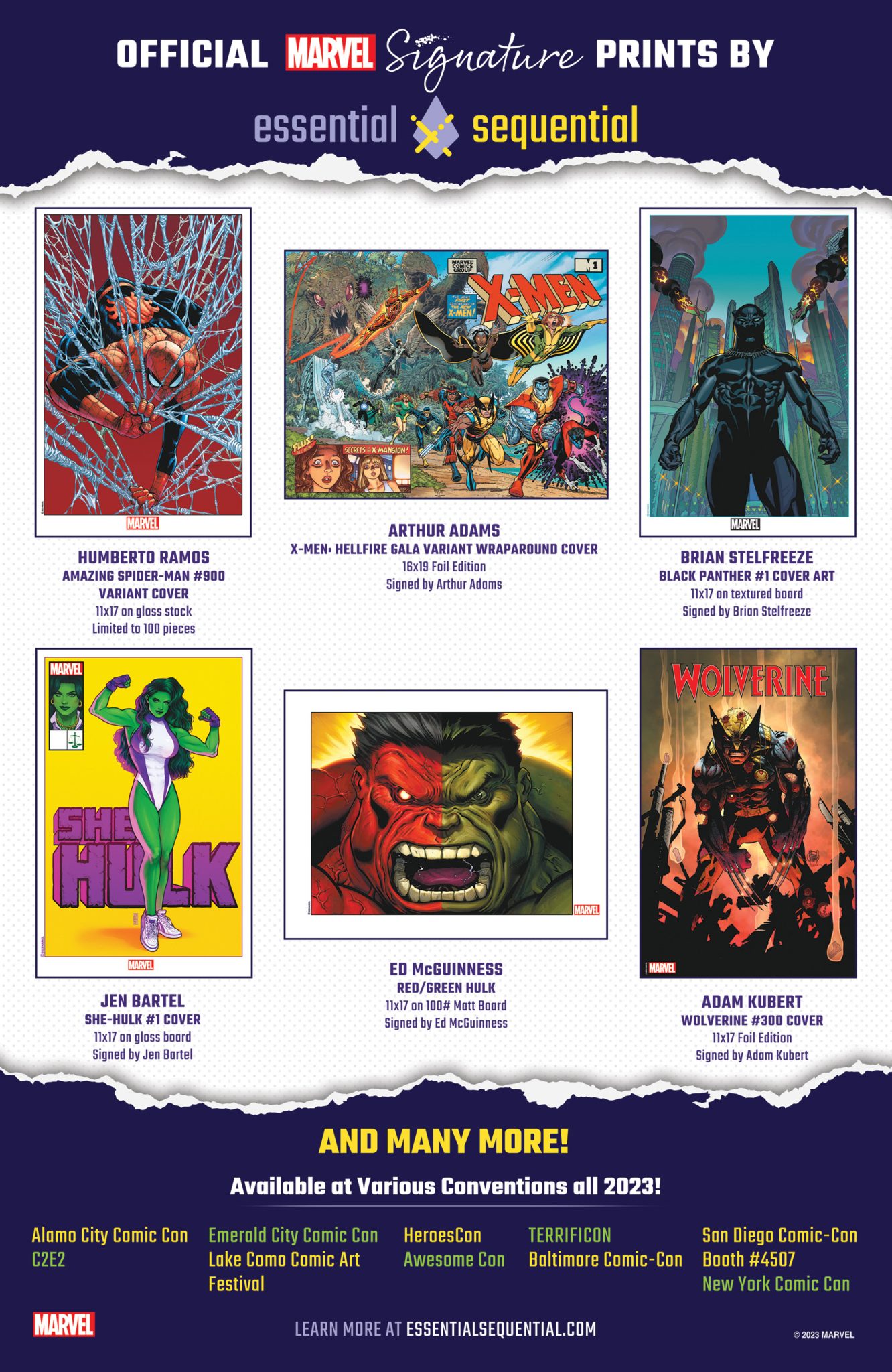 Marvel Entertainment And Essential Sequential Reveal Artist Print