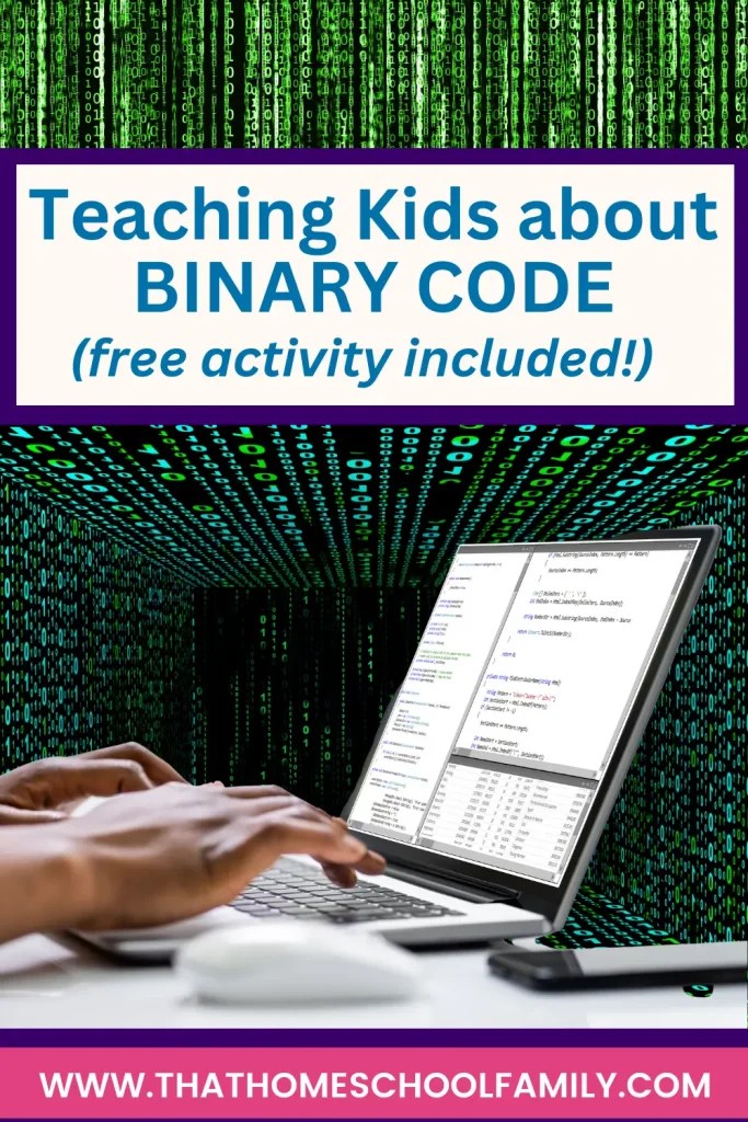 Teaching Binary Code to Kids (free printable activity!) That