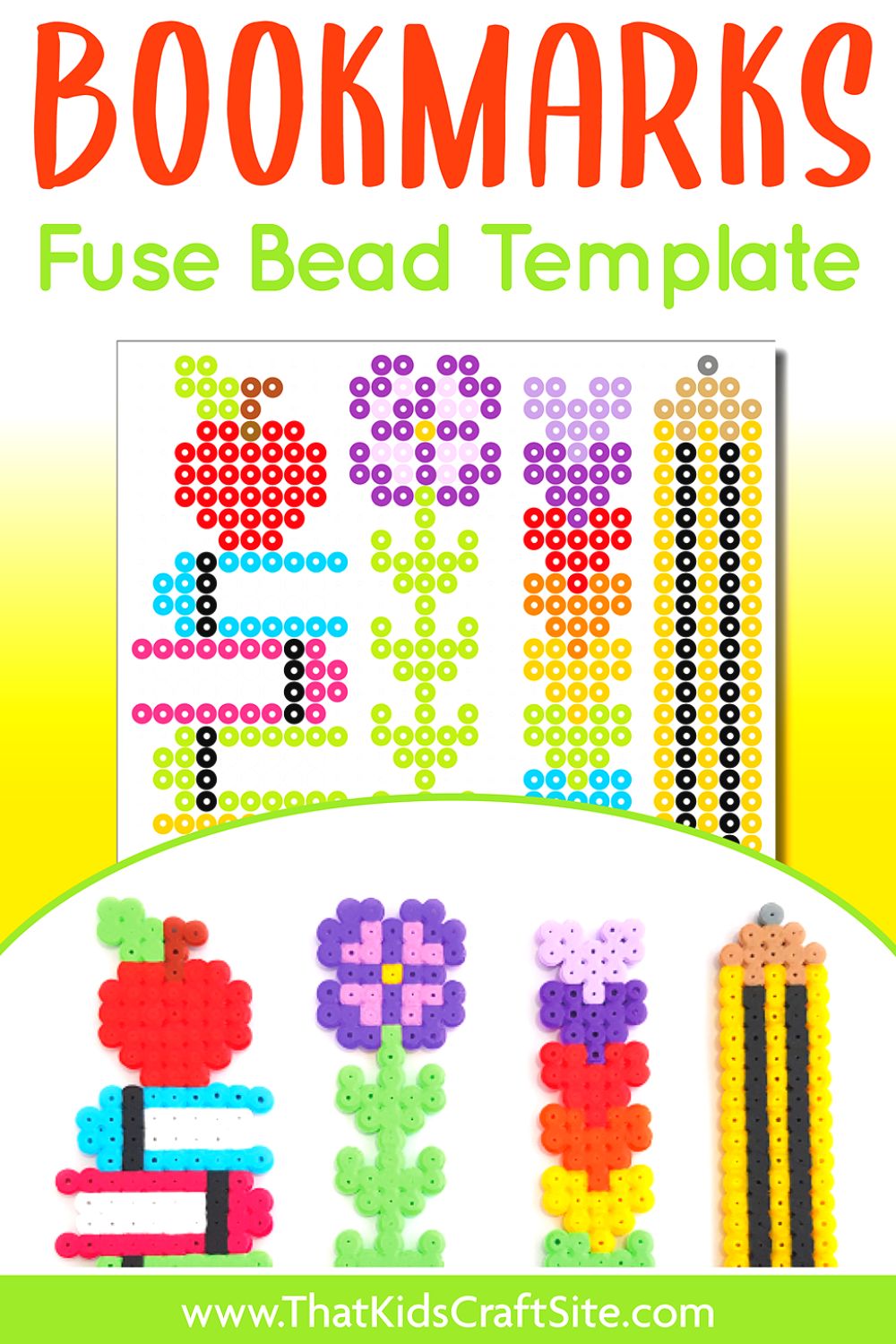 Perler Bead Bookmark Patterns That Kids' Craft Site