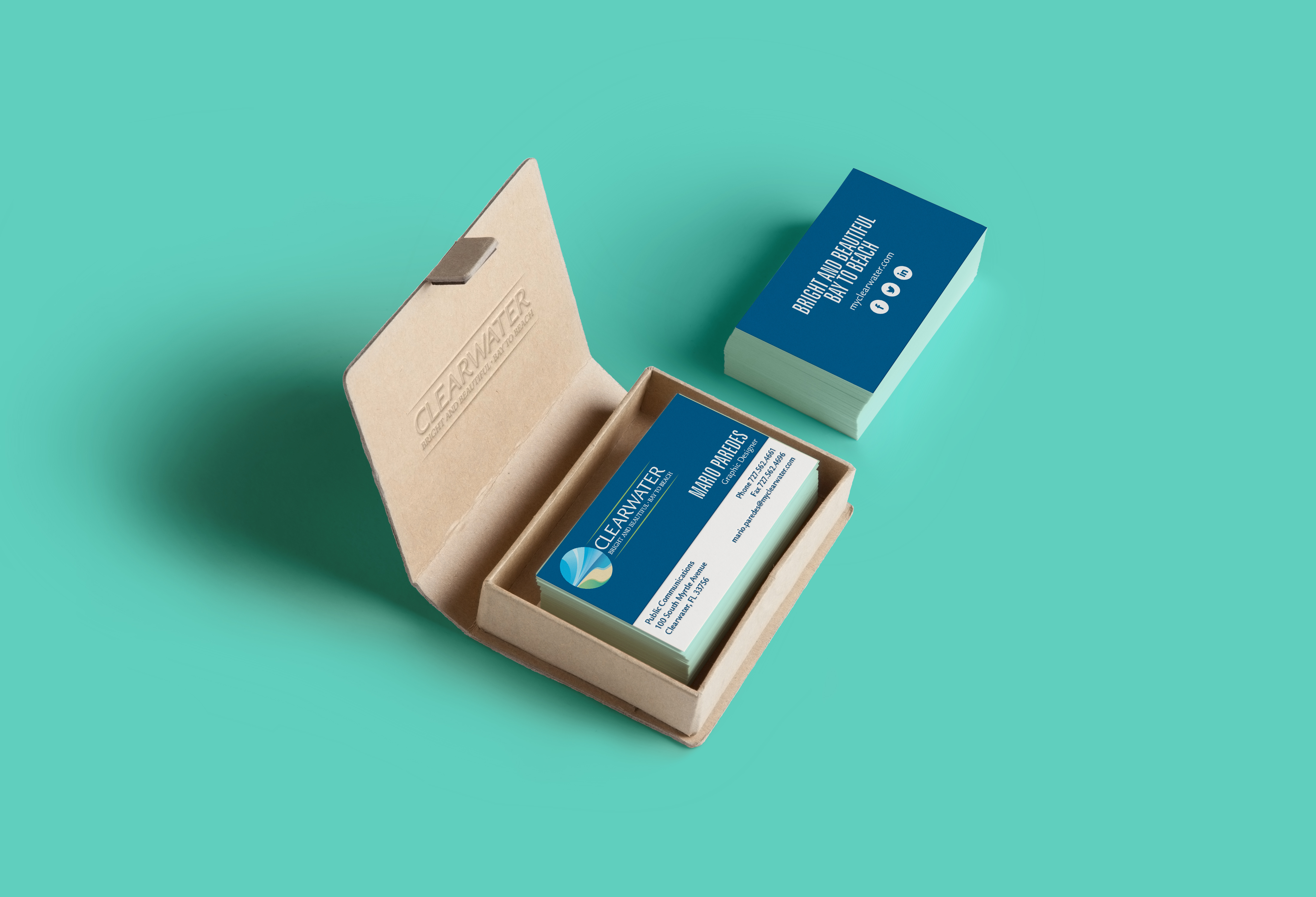  City of Clearwater business card