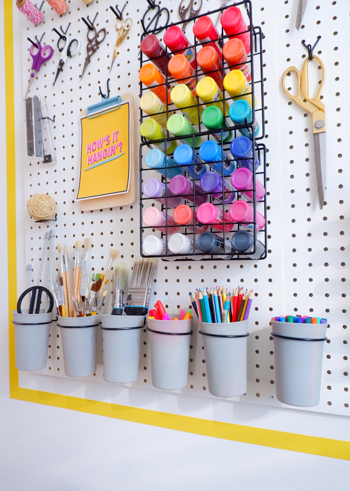 9 Stylish Pegboard Organisation Ideas That's so Gemma