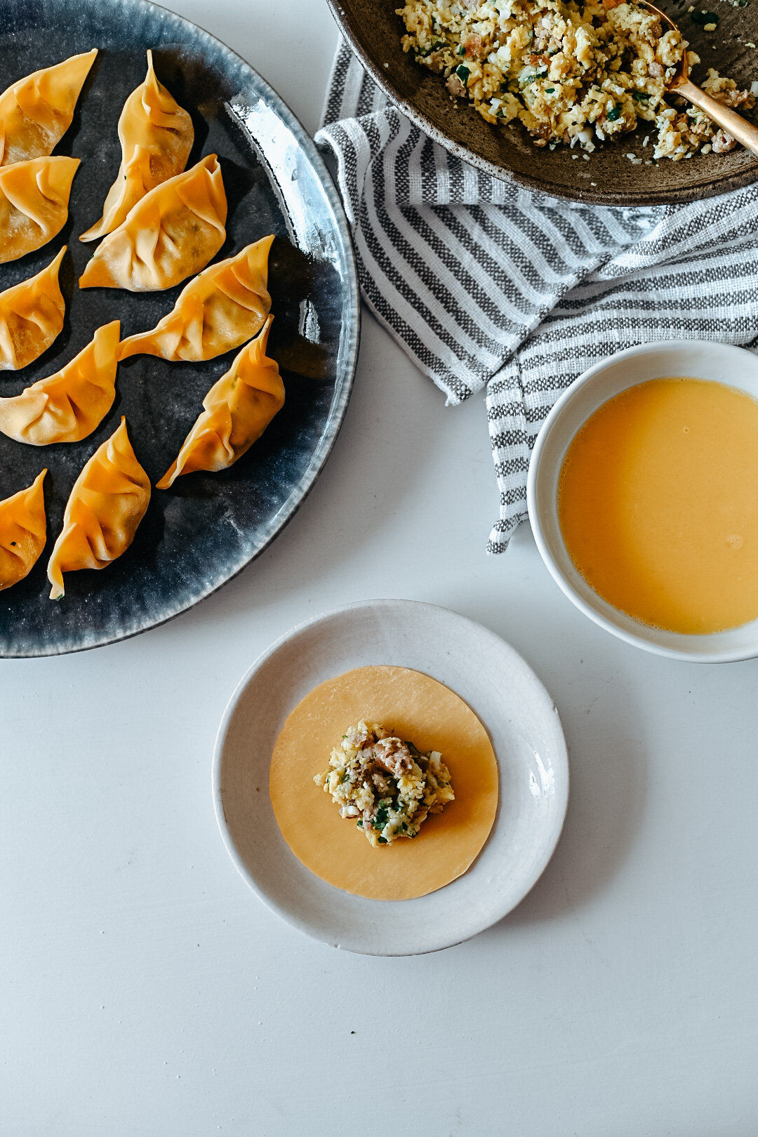 Sausage Breakfast Dumplings that's what she eats.