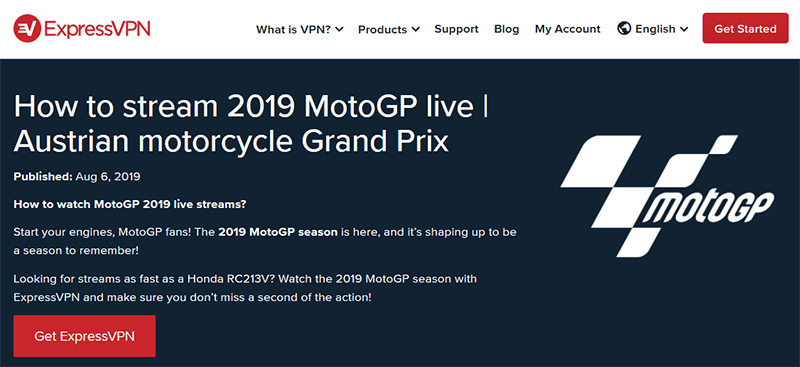 MotoGP Free HD Streaming Here's How to Watch It With a VPN!